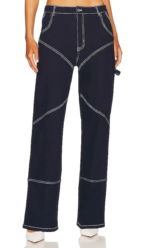 BY.DYLN Cyrus Jeans in Blue - BY.DYLN - Jean Cyrus en bleu - BY.DYLN Cyrus 蓝色牛仔裤 - BY.DYLN Cyrus Jeans in Blau - BY.DYLN 사이러스 진 블루 색상 - BY.DYLN Jeans Cyrus in blu