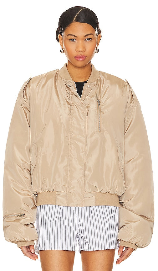 BY.DYLN Kai Bomber in Tan