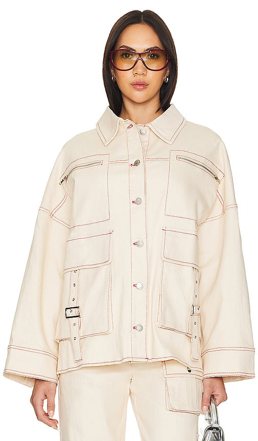 BY.DYLN Tyler Jacket in Cream