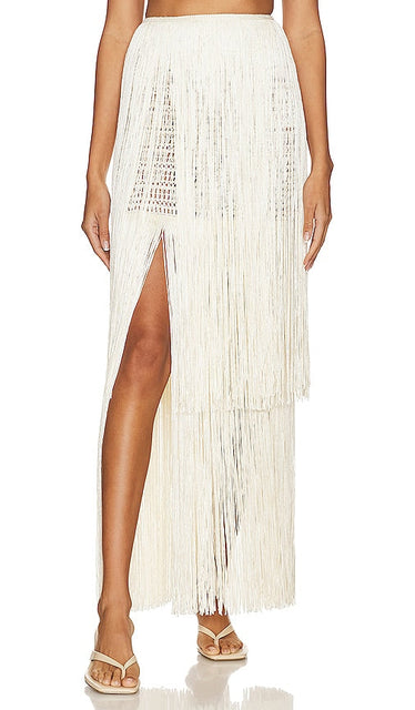 Bahia Maria Luciana Long Skirt in Ivory - Jupe longue Bahia Maria Luciana en ivoire - Bahia Maria Luciana 象牙色长裙 - Langer Rock von Bahia Maria Luciana in Elfenbein - Bahia Maria Luciana 롱 스커트 - Gonna lunga Bahia Maria Luciana color avorio