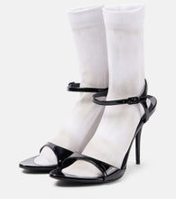 Balenciaga Avenue Sock 110 patent leather sandals