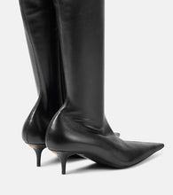 Balenciaga Avenue leather over-the-knee boots