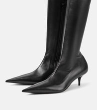 Balenciaga Avenue leather over-the-knee boots