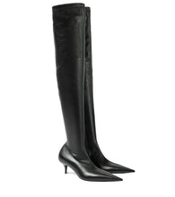 Balenciaga Avenue leather over-the-knee boots