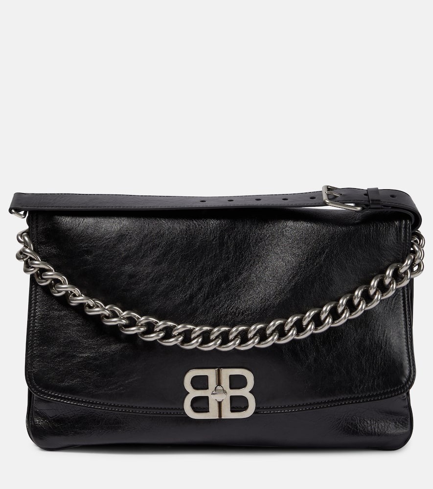 Balenciaga BB Soft Large leather shoulder bag. Shop Balenciaga Shoulder Bags for women now.