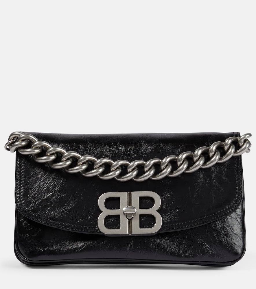 Balenciaga BB Soft Small Flap leather shoulder bag. Shop Balenciaga Shoulder Bags for women now.