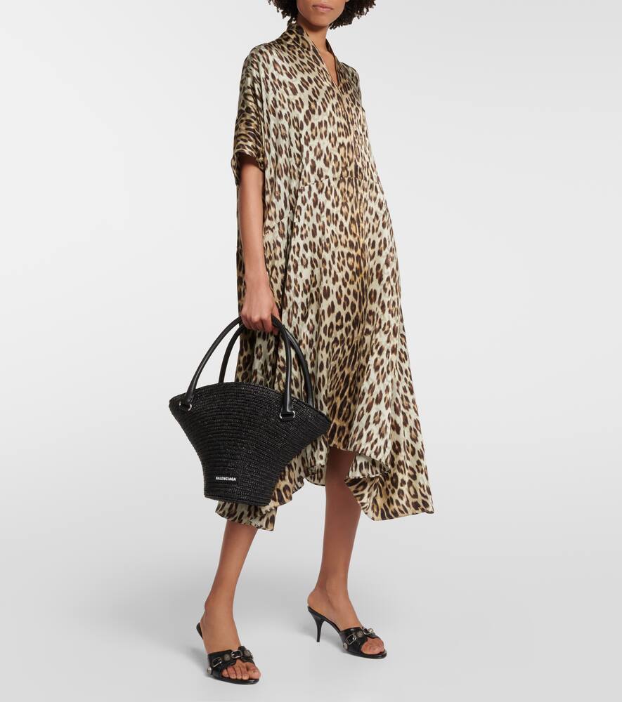 Balenciaga Beach Bag Medium raffia tote bag