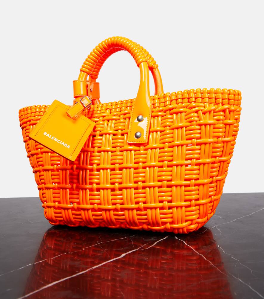 Balenciaga Bistro XS woven rubber tote bag