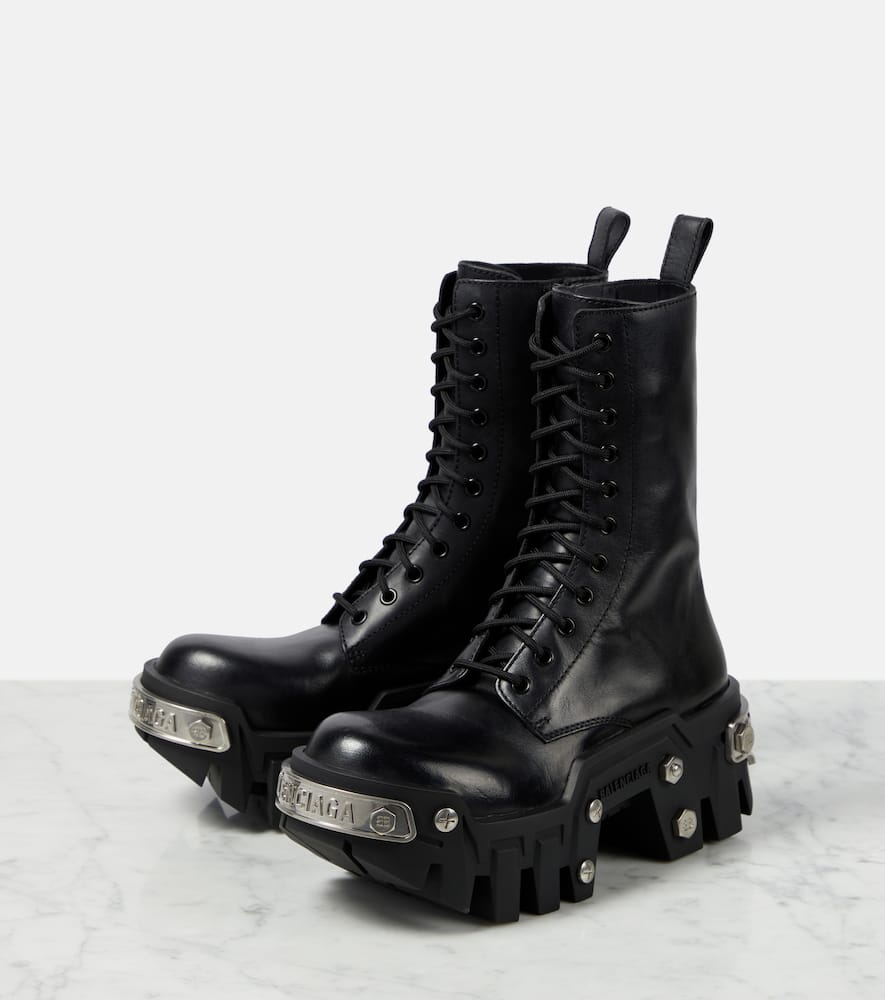Balenciaga Bulldozer leather ankle boots