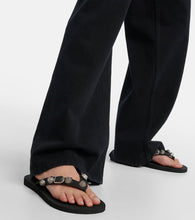 Balenciaga Cagole embellished thong sandals