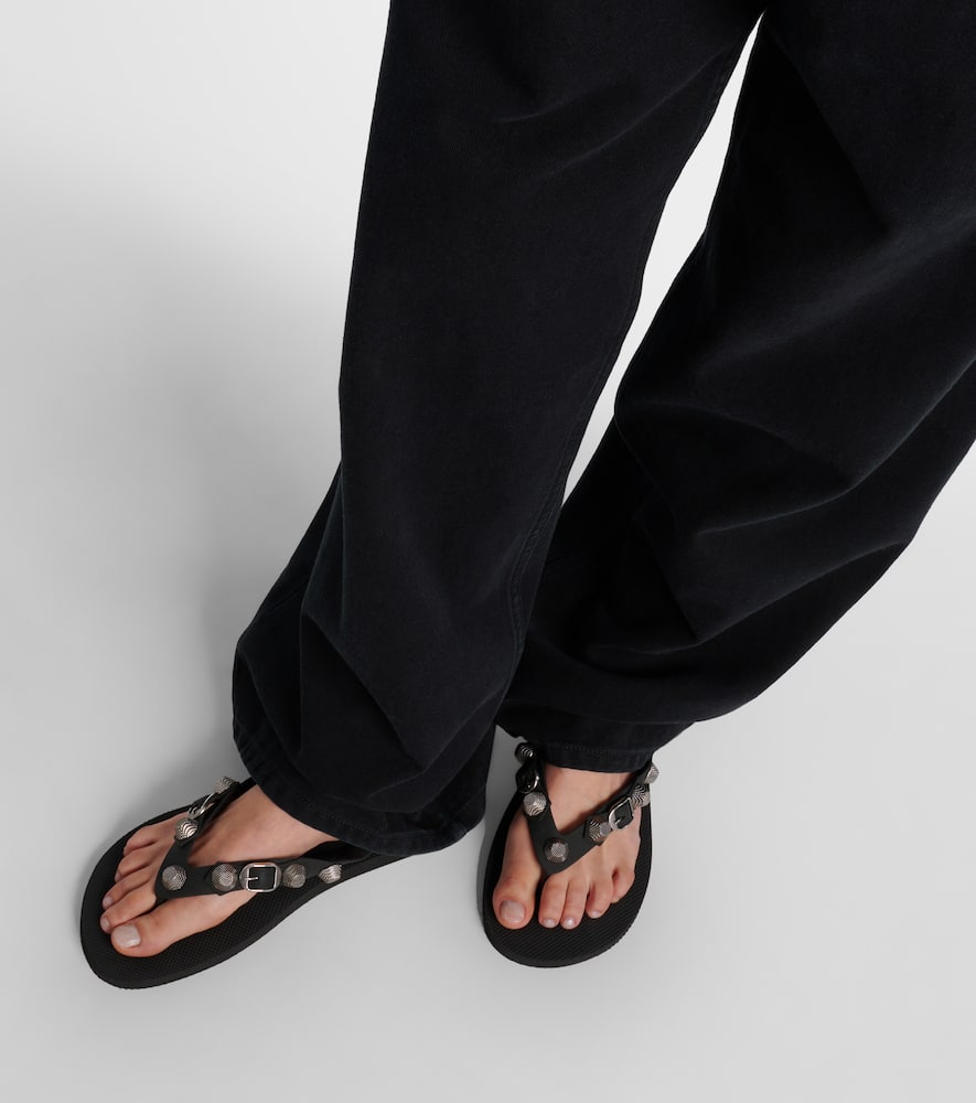 Balenciaga Cagole embellished thong sandals