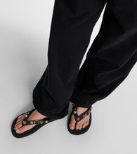 Balenciaga Cagole embellished thong sandals