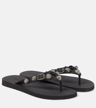 Balenciaga Cagole embellished thong sandals