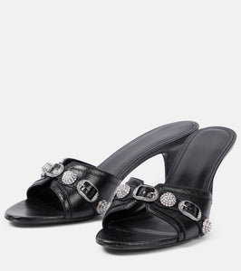 Balenciaga Cagole leather mules