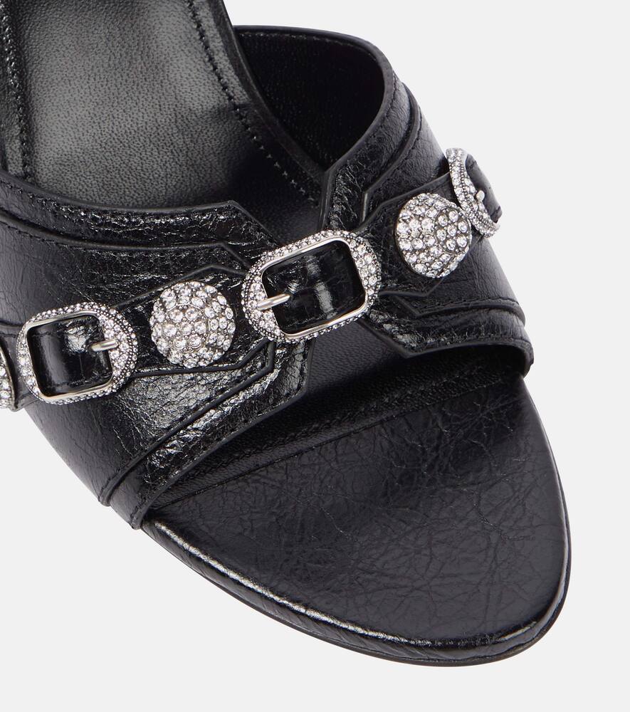 Balenciaga Cagole leather mules