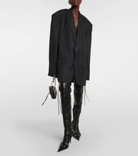 Balenciaga Cagole leather over-the-knee boots