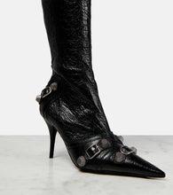 Balenciaga Cagole leather over-the-knee boots