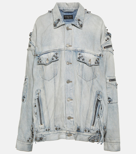 Balenciaga Cagole oversized denim jacket