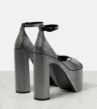 Balenciaga Camden embellished leather platform sandals