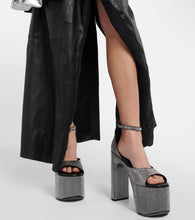 Balenciaga Camden embellished leather platform sandals