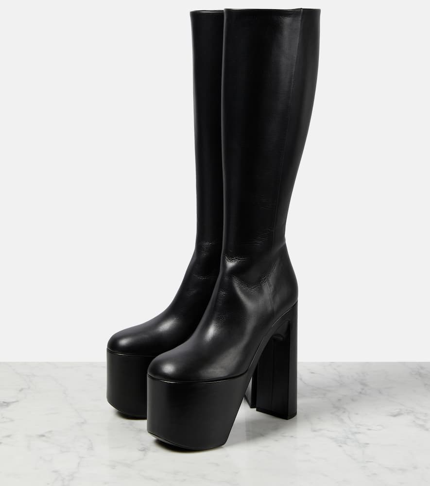 Balenciaga Camden platform leather knee-high boots
