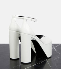 Balenciaga Camden platform patent leather sandals