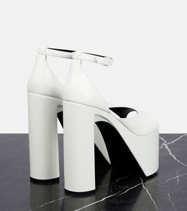 Balenciaga Camden platform patent leather sandals