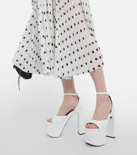 Balenciaga Camden platform patent leather sandals