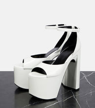 Balenciaga Camden platform patent leather sandals