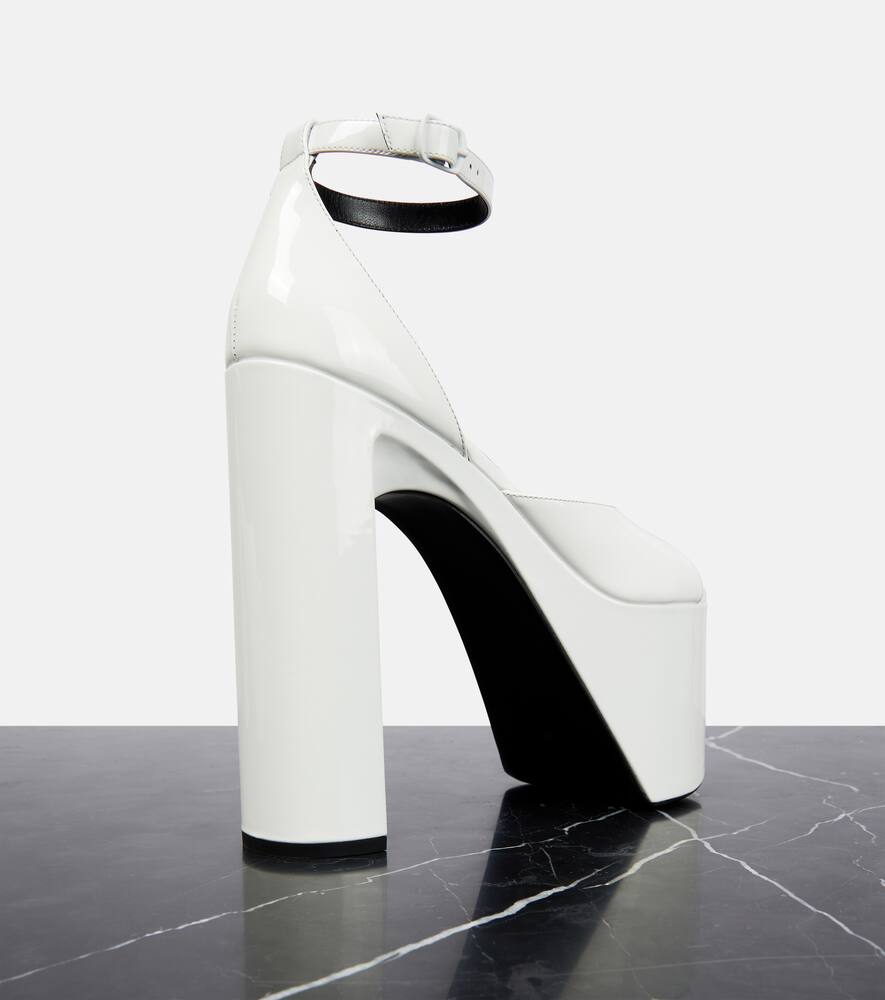Balenciaga Camden platform patent leather sandals