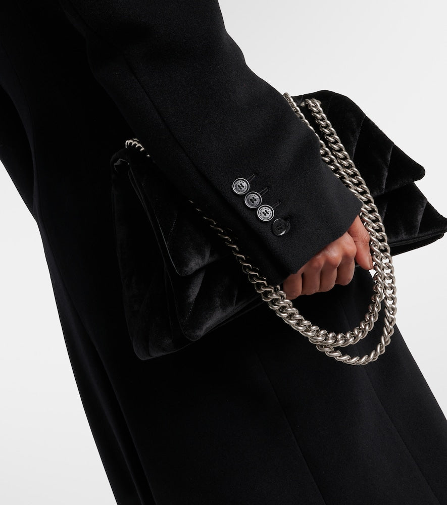 Balenciaga Cinched cashmere and wool coat