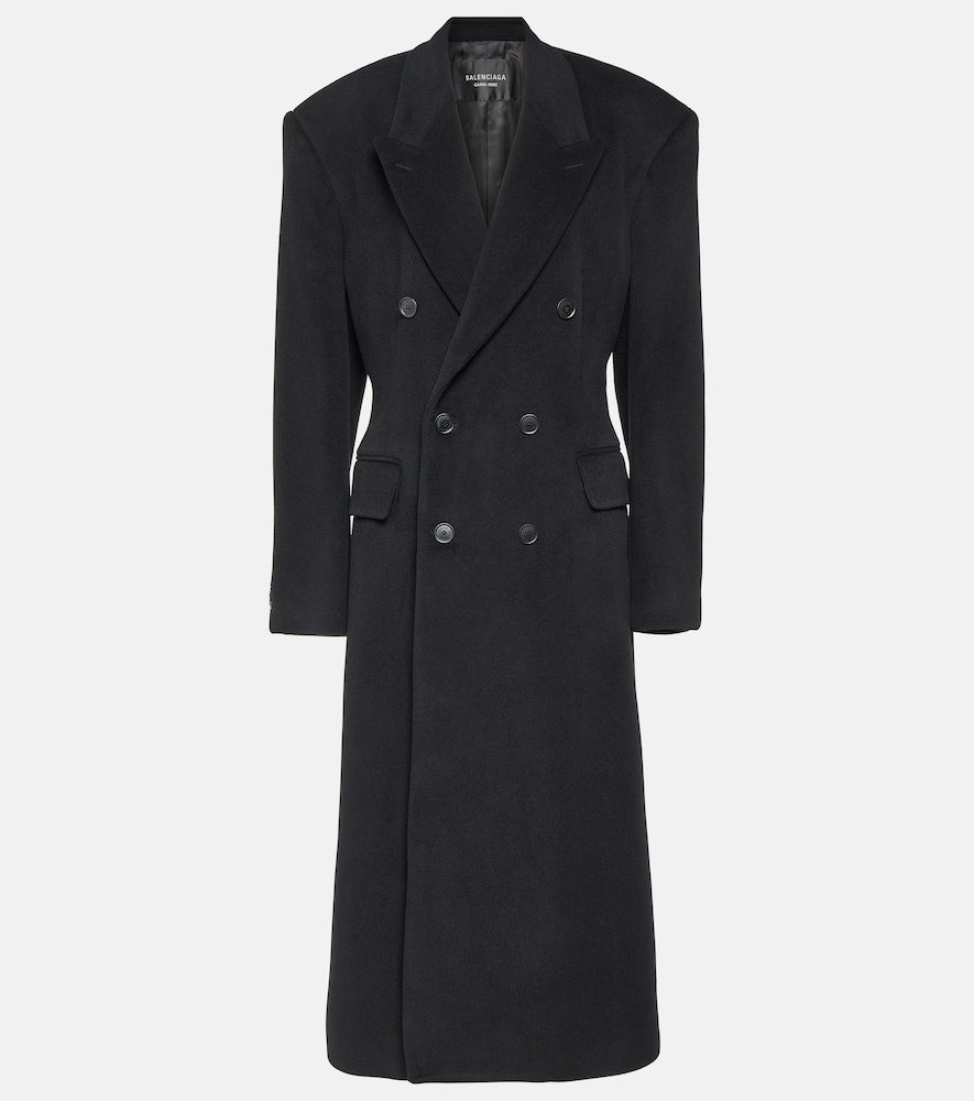Balenciaga Cinched cashmere and wool coat - Balenciaga 束腰羊绒羊毛大衣