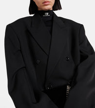 Balenciaga Cinched double-breasted wool blazer