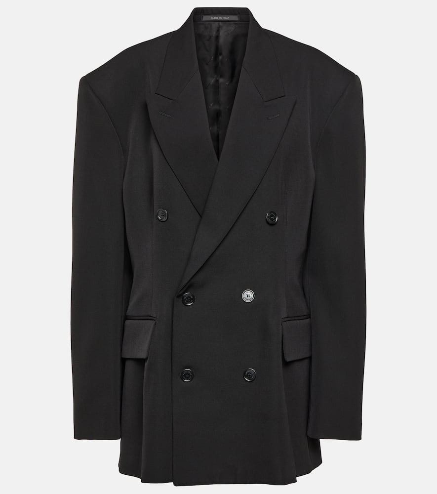 Balenciaga Cinched double-breasted wool blazer