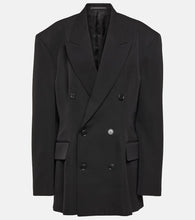 Balenciaga Cinched double-breasted wool blazer