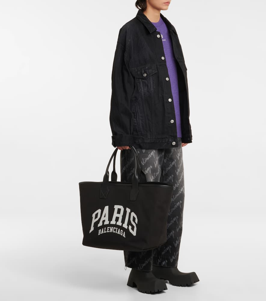 Balenciaga Cities Paris Jumbo cotton tote
