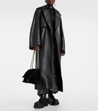 Balenciaga Cocoon leather trench coat
