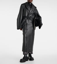 Balenciaga Cocoon leather trench coat