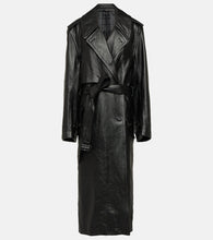 Balenciaga Cocoon leather trench coat - Balenciaga Cocoon 皮革风衣