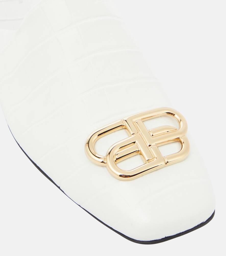 Balenciaga Cosy BB croc-effect leather mules