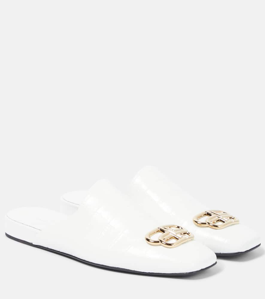 Balenciaga Cosy BB croc-effect leather mules