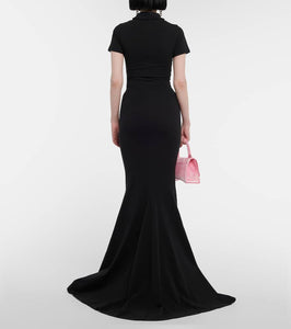 Balenciaga Cotton-blend T-shirt maxi dress