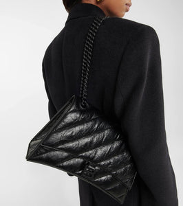 Balenciaga Crush Medium leather shoulder bag
