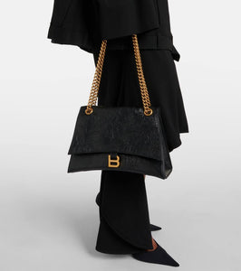 Balenciaga Crush Medium leather shoulder bag