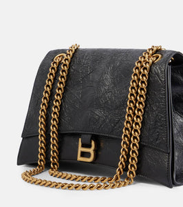 Balenciaga Crush Medium leather shoulder bag