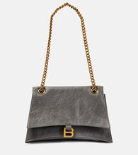 Balenciaga Crush Medium leather shoulder bag. Shop Balenciaga Shoulder Bags for women now.