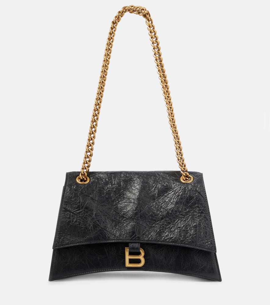 Balenciaga Crush Medium leather shoulder bag. Shop Balenciaga Shoulder Bags for women now.