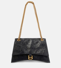 Balenciaga Crush Medium leather shoulder bag. Shop Balenciaga Shoulder Bags for women now.