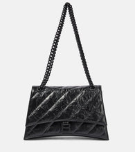 Balenciaga Crush Medium leather shoulder bag. Shop Balenciaga Shoulder Bags for women now.