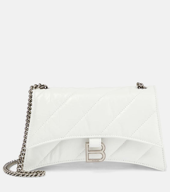 Balenciaga Crush Mini quilted leather wallet on chain. Shop Balenciaga Shoulder Bags for women now.